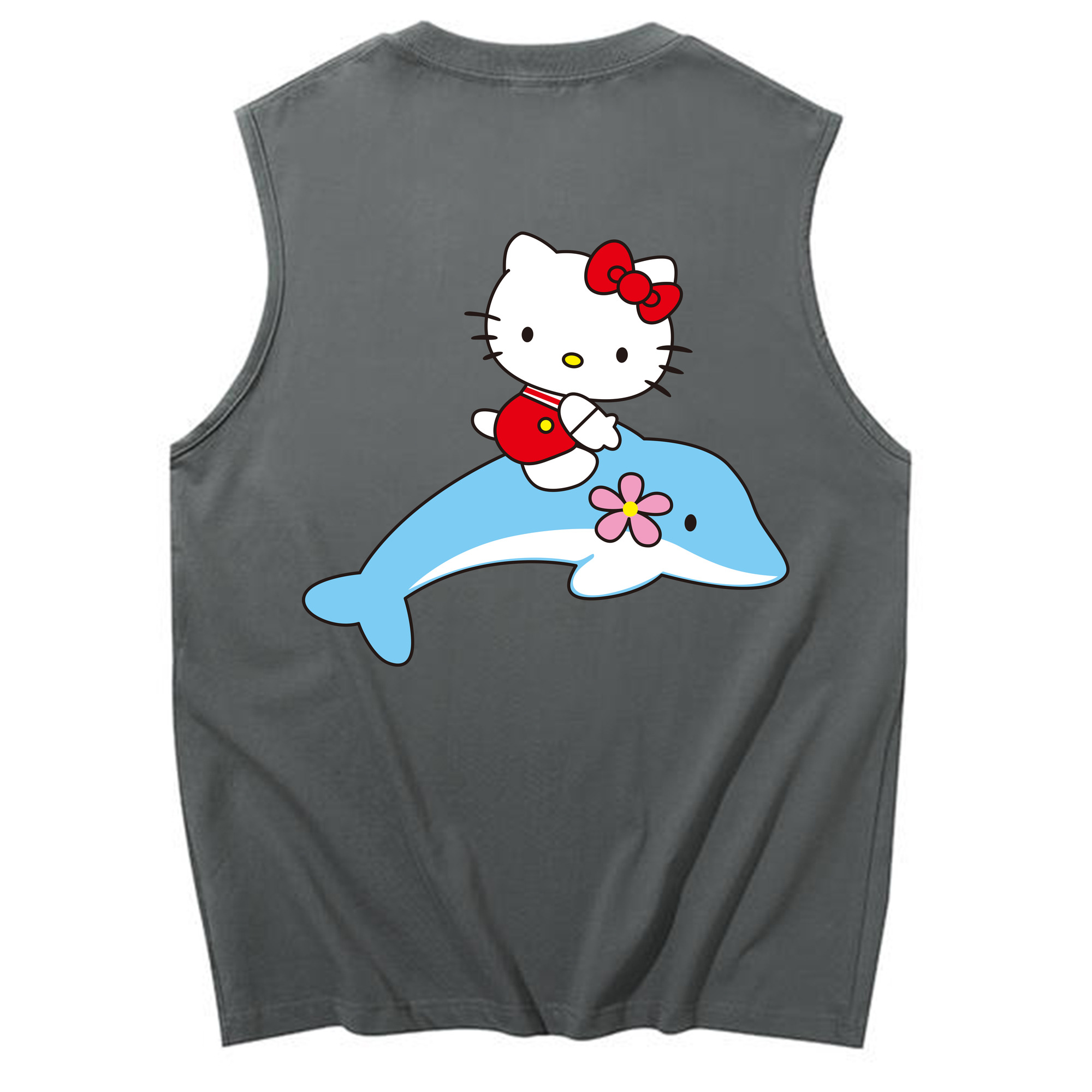 （画像用） Hello Kitty ハローキティ コットン100％タンクトップ（背面プリント）